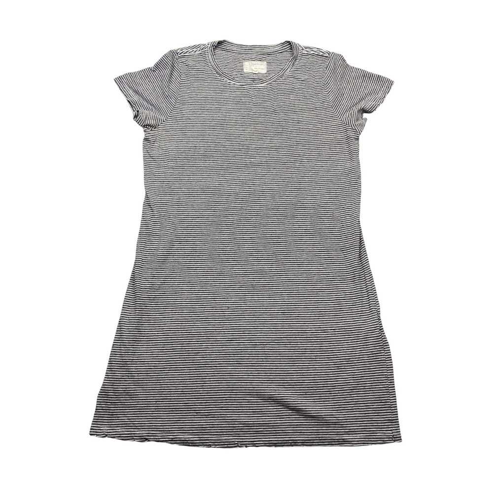 CURRENT ELLIOTT‎ Racer Stripe T Shirt Dress Mini Short Sleeve USA Sz 3 Grunge